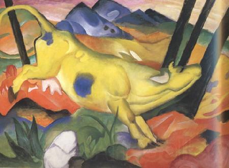 Franz Marc Yellow Cow (mk34) Germany oil painting art